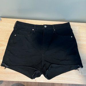 Banana Republic 3" Denim Mini Short, Black Size 32